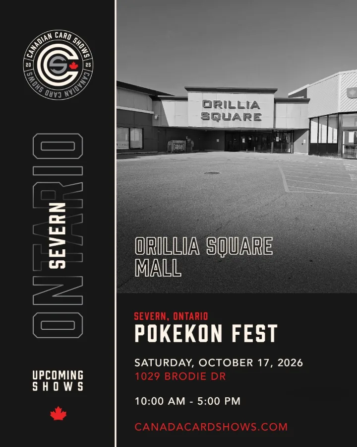 PokeKon Fest poster: Saturday, October 17, 2026, 10:00 AM – 5:00 PM, Orillia Square Mall