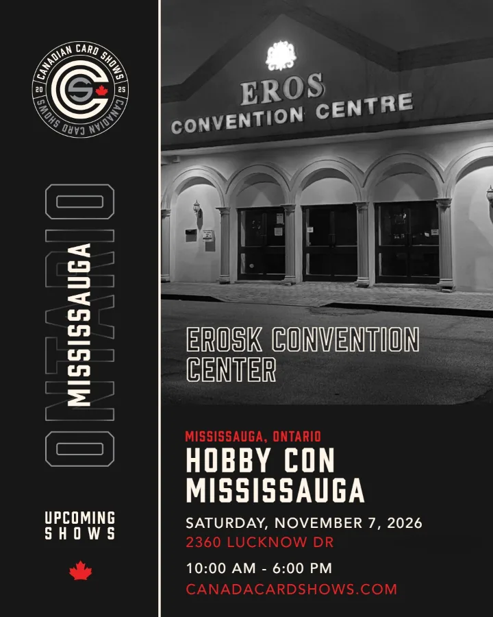 Hobby Con Mississauga poster: Saturday, November 7, 2026, 10:00 AM – 6:00 PM, Erosk Convention Center