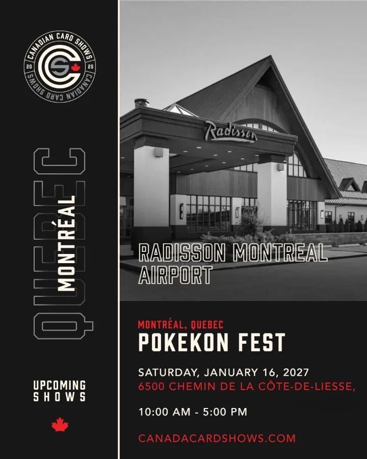 PokeKon Fest poster: Saturday, January 16, 2027, 10:00 AM – 5:00 PM, Radisson Montreal Airport