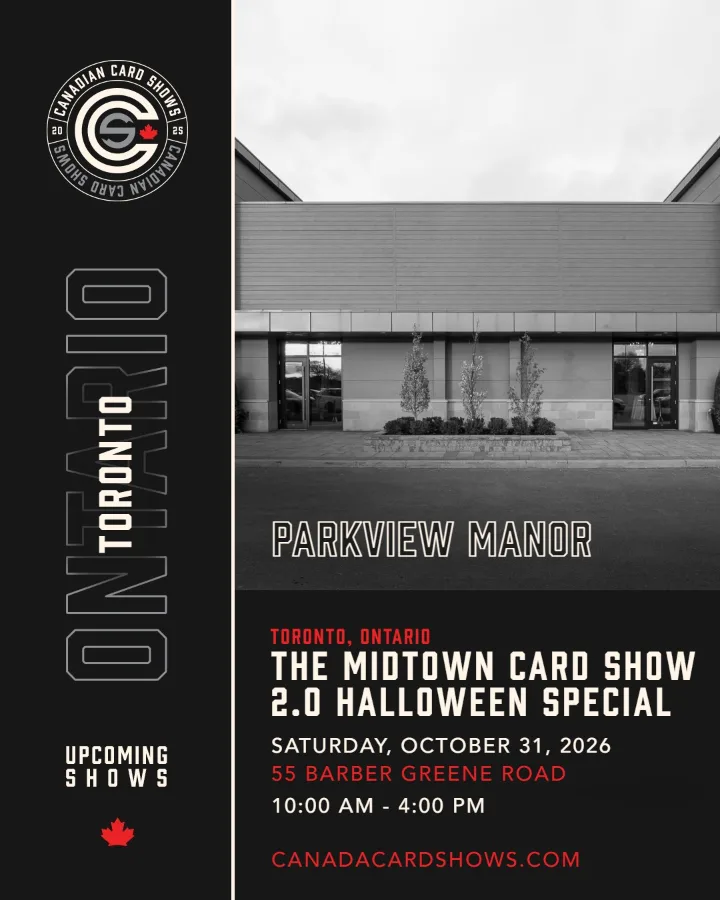 The Midtown Card Show 2.0 Halloween Special poster: Saturday, October 31, 2026, 10:00 AM – 4:00 PM, Parkview Manor