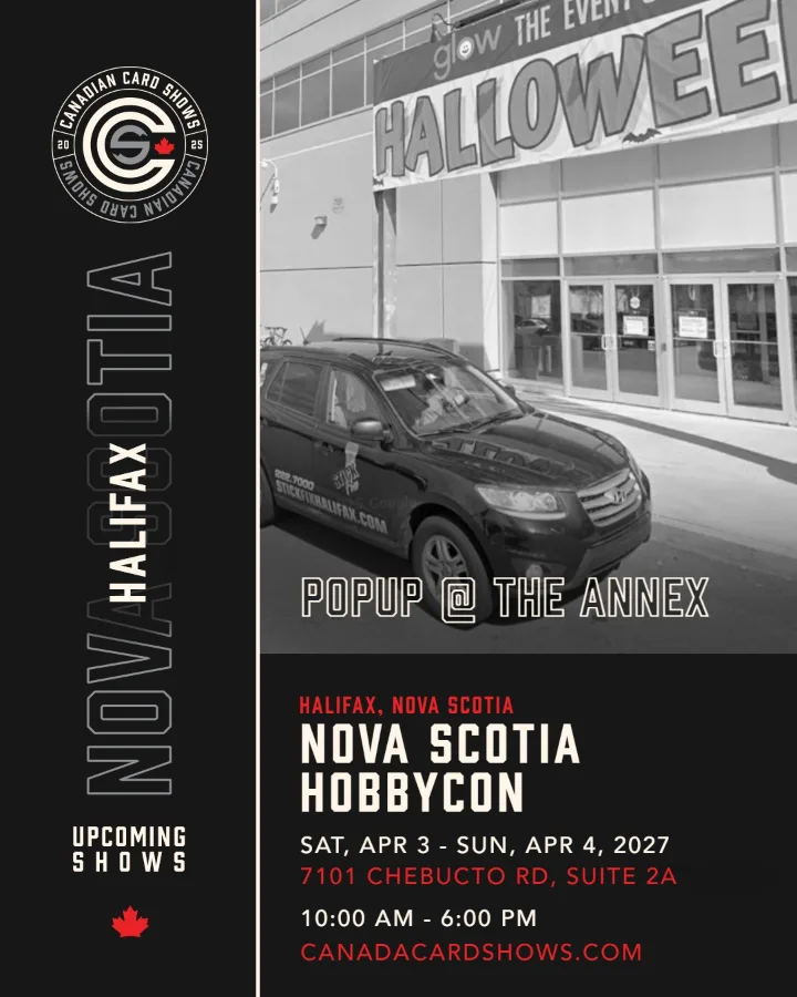 Nova Scotia Hobbycon poster: Saturday April 3 – Sunday 4, 2027, 10:00 AM – 6:00 PM, POPUP @ THE ANNEX