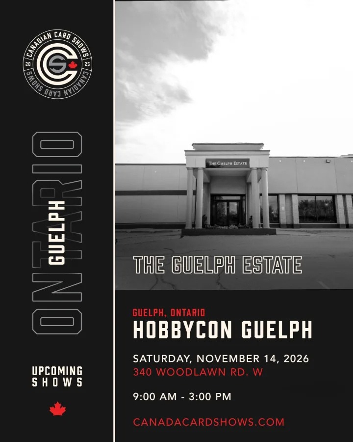 Hobbycon Guelph poster: Saturday, November 14, 2026, 9:00 AM – 3:00 PM, The Guelph Estate