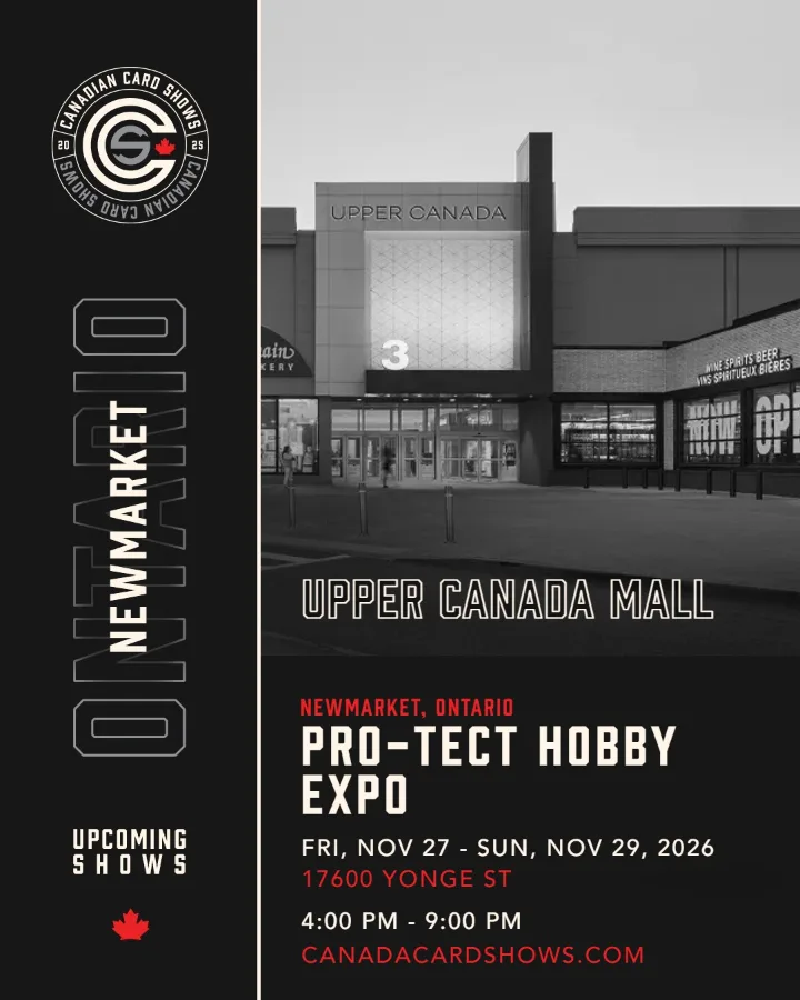PRO-TECT Hobby Expo poster: Friday November 27 – Sunday 29, 2026, 4:00 PM – 9:00 PM, Upper Canada Mall