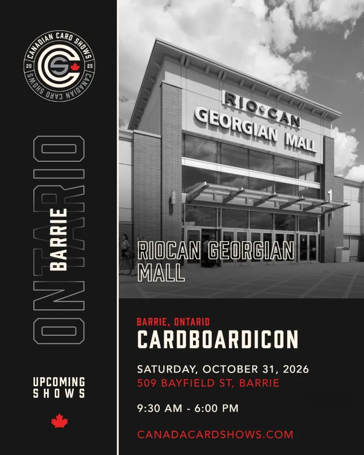 Cardboardicon poster: Saturday, October 31, 2026, 9:30 AM – 6:00 PM, RioCan Georgian Mall