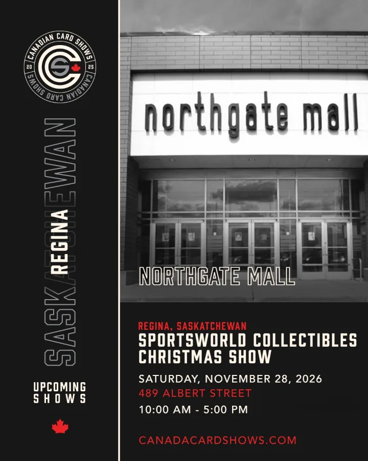 Sportsworld Collectibles Christmas Show poster: Saturday, November 28, 2026, 10:00 AM – 5:00 PM, Northgate Mall